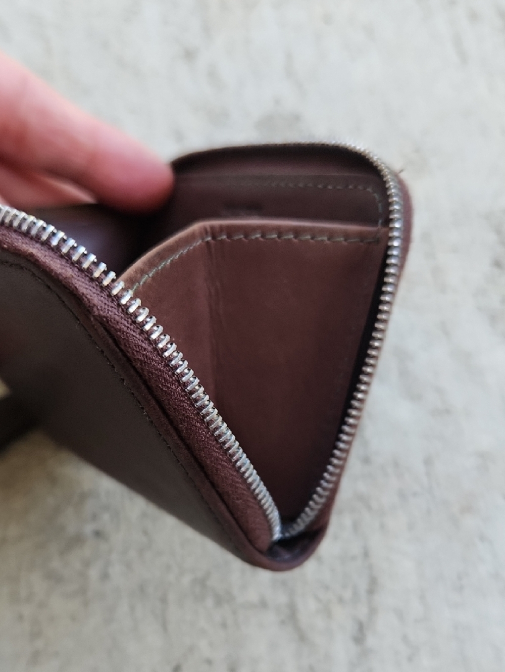 Vintage Coach Zip Around Wallet Brown Glove Tanned Leather Small Coin Purse - Picture 7 of 9